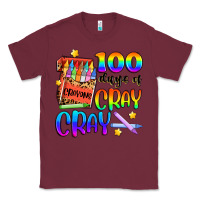 Burgundy 100 days of cray cray Classic Tee - Artiststas