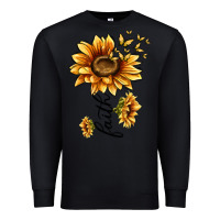 Black faith sunflower Premium Sweatshirt - MaliasSmallBusiness