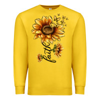Lemon faith sunflower Premium Sweatshirt - MaliasSmallBusiness