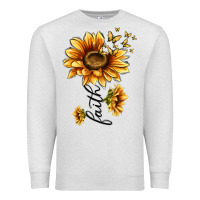 Oatmeal Heather faith sunflower Premium Sweatshirt - MaliasSmallBusiness