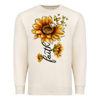 Sandshell faith sunflower Premium Sweatshirt - MaliasSmallBusiness