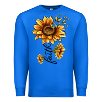 True Royal faith sunflower Premium Sweatshirt - MaliasSmallBusiness