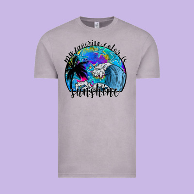 My Favorite Color Is Sunshine Vintage Tee Designed By Sublimationcraftshop