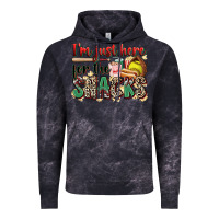 Cloud Black i'm just here for the snacks softball Vintage Hoodie - Zillion Design Studio
