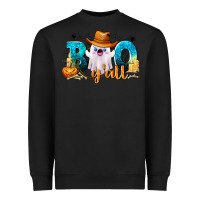 Black Boo Y'all Heavyweight Sweatshirt - texasbilliewilder
