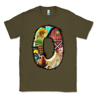 Army Green farm life alphabet lowercase letters o Classic Tee - BundleAndBundleShop
