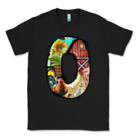 Black farm life alphabet lowercase letters o Classic Tee - BundleAndBundleShop