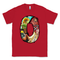 Red farm life alphabet lowercase letters o Classic Tee - BundleAndBundleShop