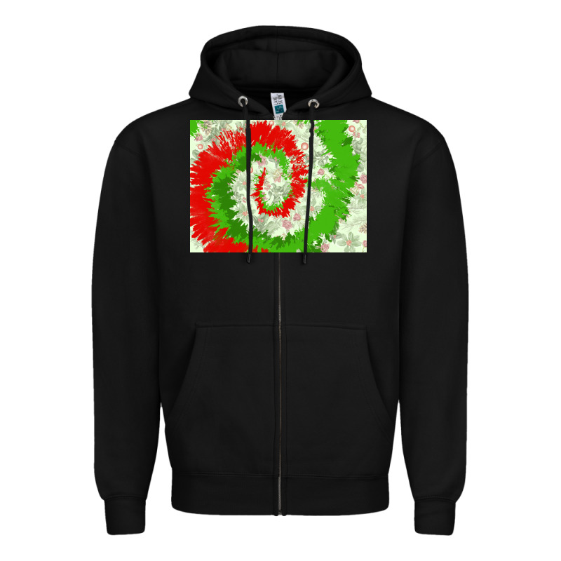 Tie Dye Background Christmas 3200x2400 Zipper Hoodie by AdoDesignShop | Teevron