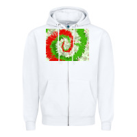 White tie dye background christmas 3200x2400 Zipper Hoodie - AdoDesignShop
