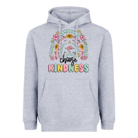 Heather Grey choose kindness Heavyweight Hoodie - MaliasSmallBusiness