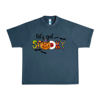 Midnight Navy Let's Get Spooky Urban Heavy Tee - CowhideDigitalArt