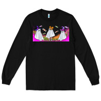 Black cutes ghosts libbey glass Long Sleeve Tee - BundleAndBundleShop