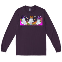 Plum cutes ghosts libbey glass Long Sleeve Tee - BundleAndBundleShop