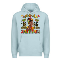 Blue Mist celebrate 1865 juneteenth with black woman Premium Hoodie - LillyAllenDesigns
