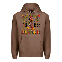 Chestnut celebrate 1865 juneteenth with black woman Premium Hoodie - LillyAllenDesigns