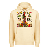 Pina Colada celebrate 1865 juneteenth with black woman Premium Hoodie - LillyAllenDesigns