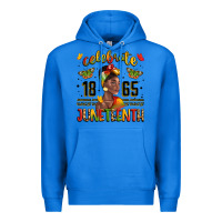 True Royal celebrate 1865 juneteenth with black woman Premium Hoodie - LillyAllenDesigns
