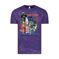 Cloud Purple Dead inside but it's the 4th of July Vintage Tee - CowGirlArtShop
