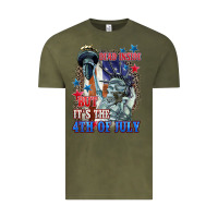 Vintage Olive Dead inside but it's the 4th of July Vintage Tee - CowGirlArtShop