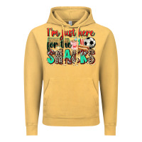 Vintage Mustard i'm just here for the snacks soccer Vintage Hoodie - Zillion Design Studio
