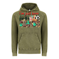 Vintage Olive i'm just here for the snacks soccer Vintage Hoodie - Zillion Design Studio