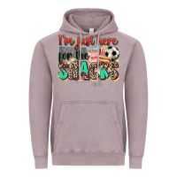 Vintage Zinc i'm just here for the snacks soccer Vintage Hoodie - Zillion Design Studio