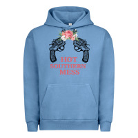 Pigment Pebble Blue Hot Southern Mess Urban Hoodie - Bettercallsaul