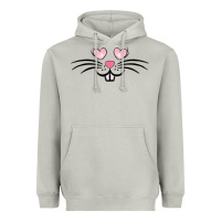 Moon Dust bunny face easter Heavyweight Hoodie - MaliasSmallBusiness