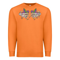 Carrot skeleton hands mardi gras Premium Sweatshirt - MaliasSmallBusiness