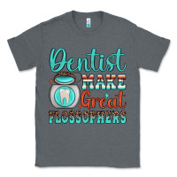 Charcoal Heather dentist make great flossophers Classic Tee - JahusDesignShop