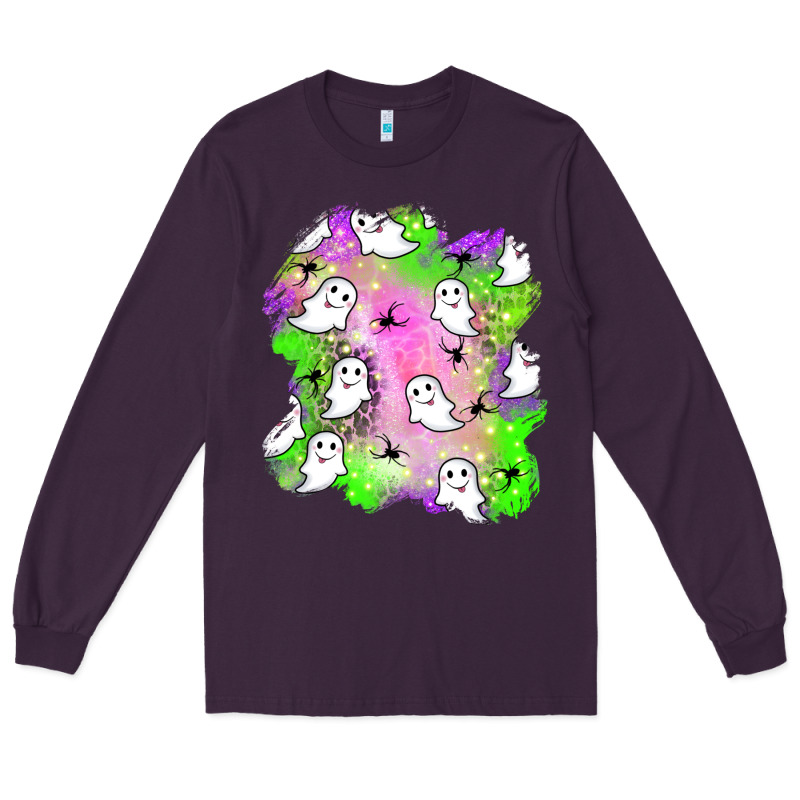 Ghost Halloween Patch Long Sleeve Tee by BundleAndBundleShop | Teevron