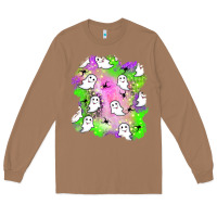 Toasted Coconut ghost halloween patch Long Sleeve Tee - BundleAndBundleShop