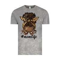 Cloud Rock afro messy bun mom life Vintage Tee - HRA Design Shop