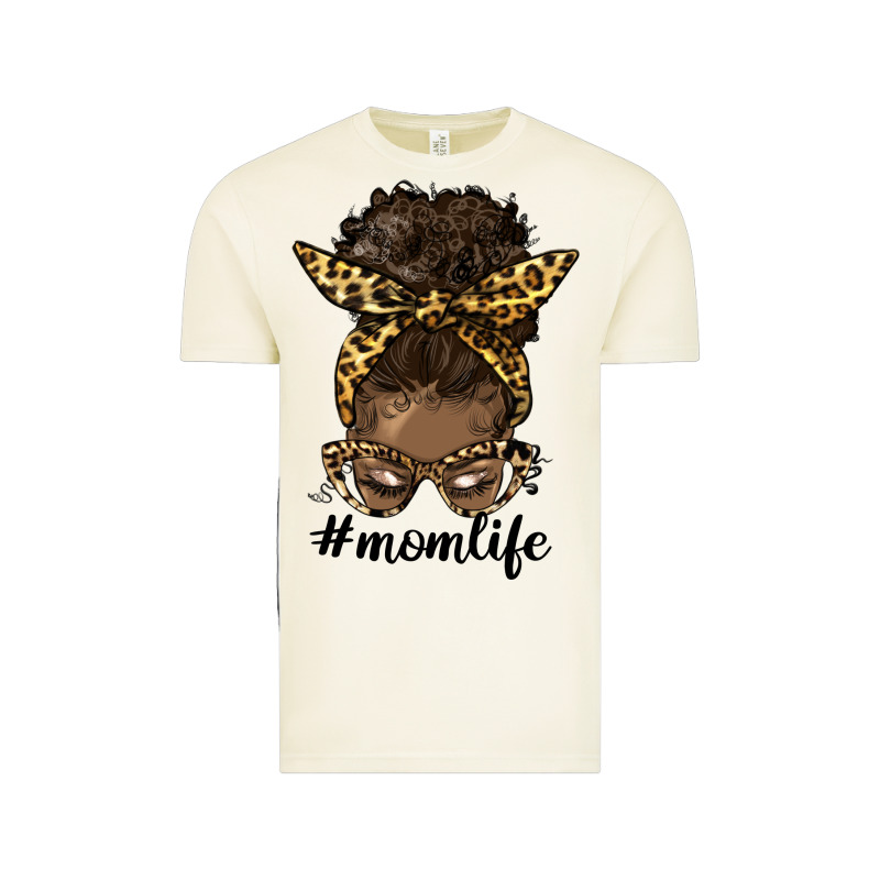 Afro Messy Bun Mom Life Vintage Tee by HRA Design Shop | Teevron