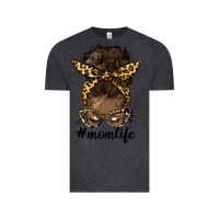 Vintage Black afro messy bun mom life Vintage Tee - HRA Design Shop