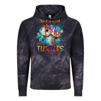 Cloud Black just a girl who loves turtles Vintage Hoodie - texasbilliewilder