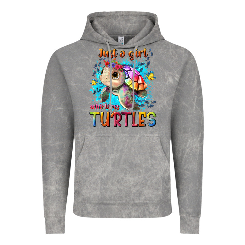 Just A Girl Who Loves Turtles Vintage Hoodie by texasbilliewilder | Teevron