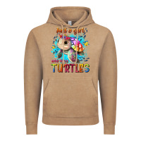Vintage Coffee just a girl who loves turtles Vintage Hoodie - texasbilliewilder
