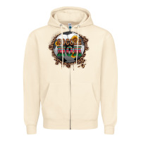 Sandshell soccer mom with serape and leopard Zipper Hoodie - Artiststas