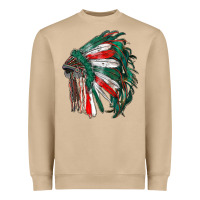 Mushroom mexican flag indian headdress Heavyweight Sweatshirt - RanaPortraitStore