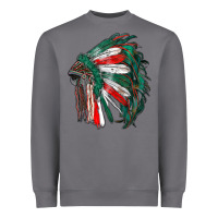 Storm mexican flag indian headdress Heavyweight Sweatshirt - RanaPortraitStore