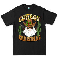 Black cowboy christmas santa Premium Tee - BarkalooDesign