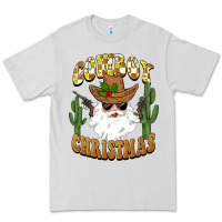 Dove Grey cowboy christmas santa Premium Tee - BarkalooDesign