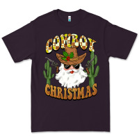 Plum cowboy christmas santa Premium Tee - BarkalooDesign