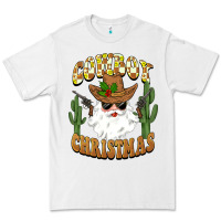White cowboy christmas santa Premium Tee - BarkalooDesign