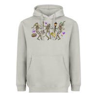 Moon Dust dancing skeletons mardi gras Heavyweight Hoodie - MaliasSmallBusiness