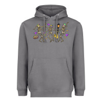 Storm dancing skeletons mardi gras Heavyweight Hoodie - MaliasSmallBusiness