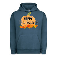 Pigment Midnight Navy Happy Thanksgiving Urban Hoodie - Bettercallsaul