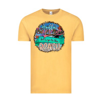 Vintage Mustard Hello Summer Let's Go To The Beach Vintage Tee - SublimationCraftShop